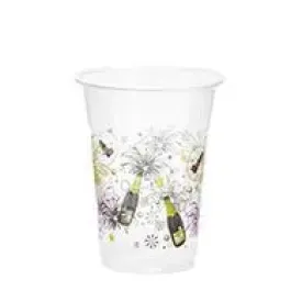 16oz Plastic Cups - New Years 10ct