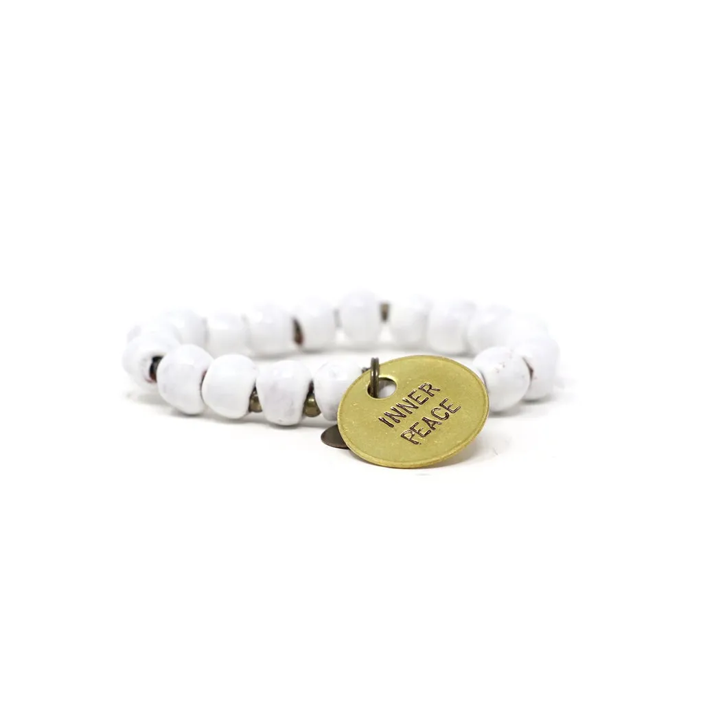 Blanc White Inspiration Charm Bracelet