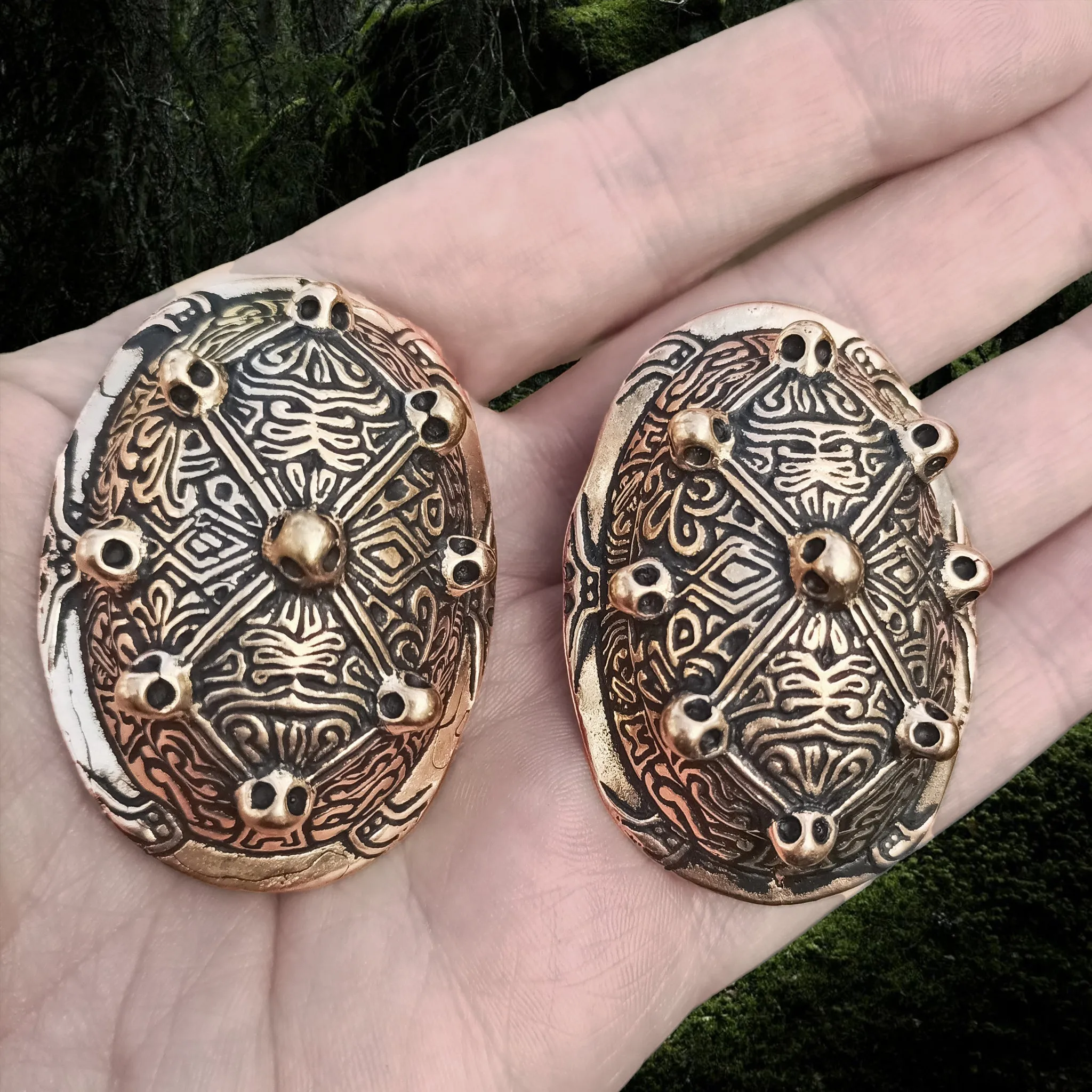 Bronze Viking Tortoise Brooches from Aland