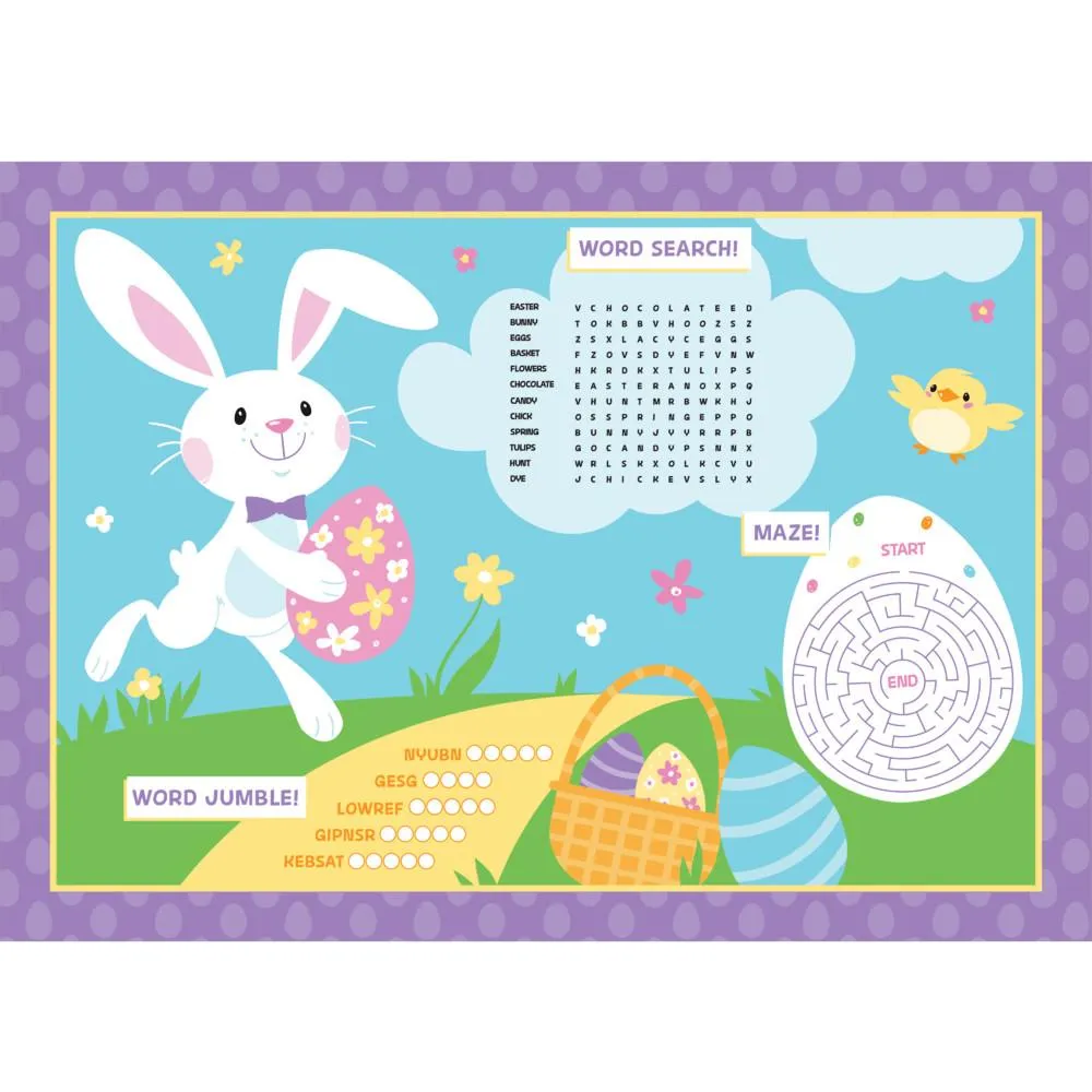 Bulk Easter Activity Placemats (96 per Case)