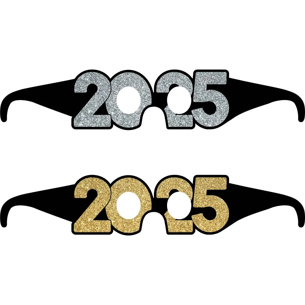 Bulk "2025" Paper Glasses (Case of 72)