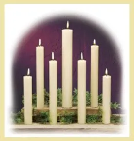 Dadant - 100% Beeswax Altar Candles .875 X 8.5 (box of 36)