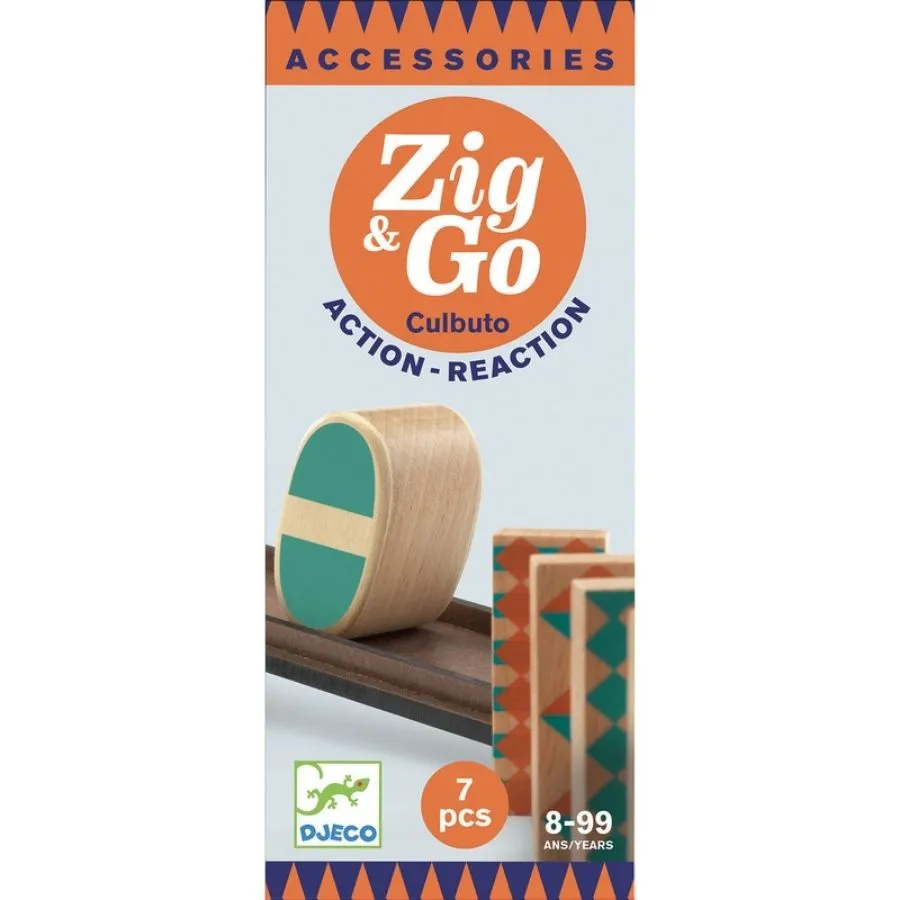 Djeco - Zig & Go Culbuto 7 piece Set | Action Reaction Accessories