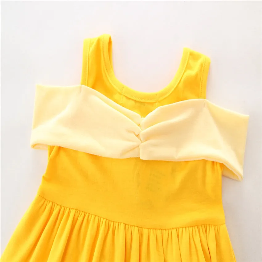 Fancydresswale Belle Princess Girls Dress Party  Summer Cosplay Baby Fashion