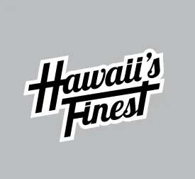 FULL COLOR STICKER - BLACK HAWAIIʻS FINEST SCRIPT