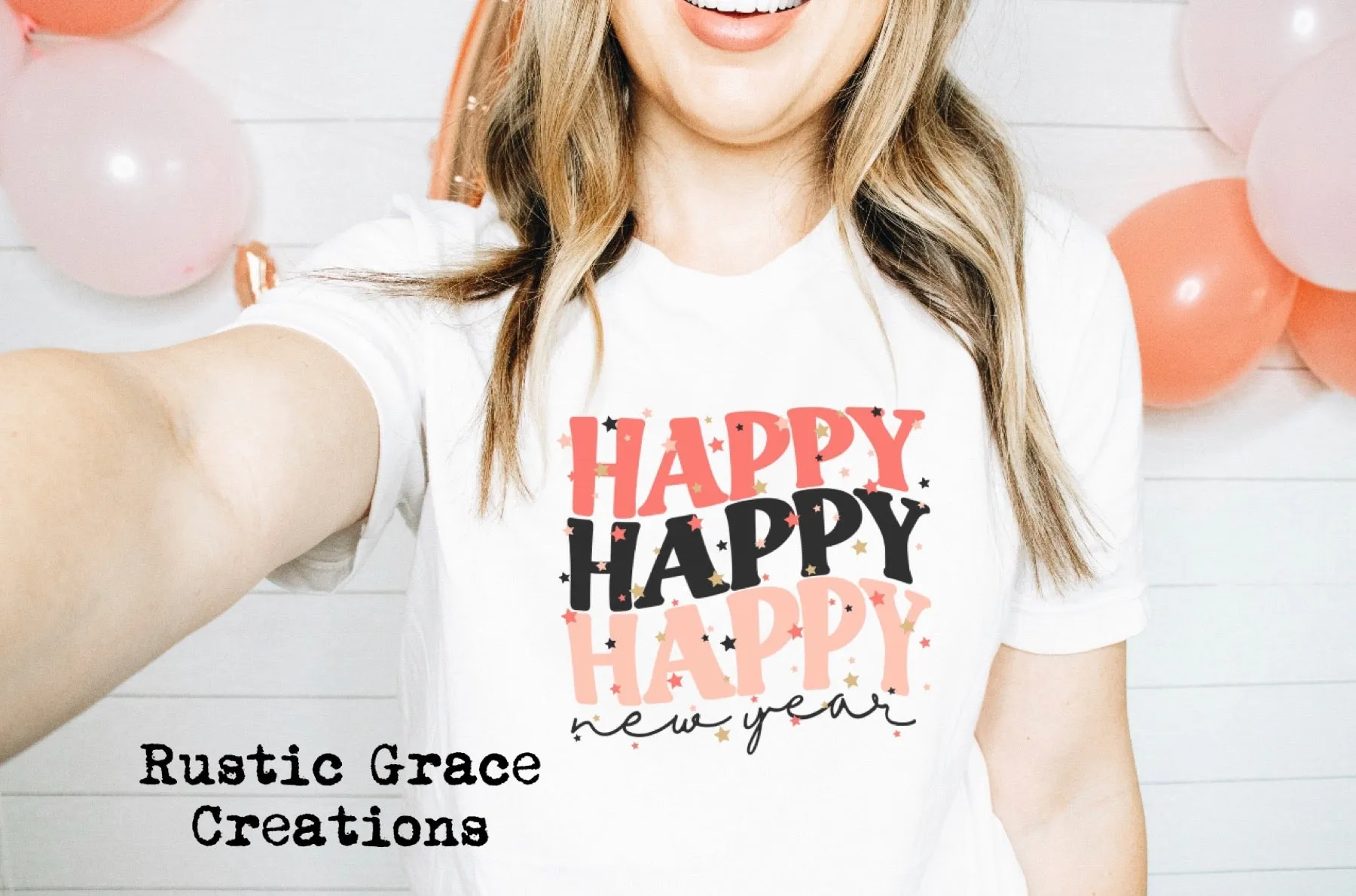 HAPPY New Years Tee | NEW YEARS | Sublimation | Vintage