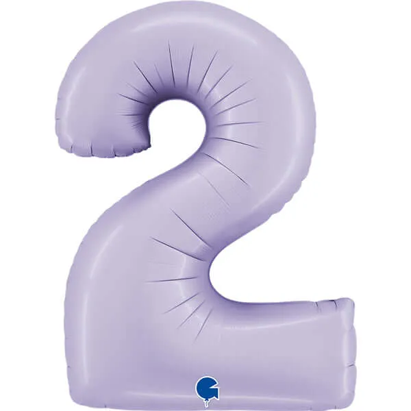 Lilac 2 Large Shape Number Balloon