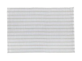 Maxwell & Williams Table Accents Lurex Bamboo weave Placemat 45x30cm - White W/Gld