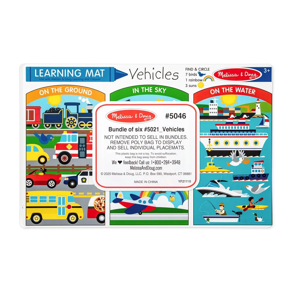 Melissa and Doug Vehicles Learning Mat