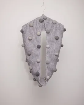 No 1 : Bunny Tail Scarf - grey