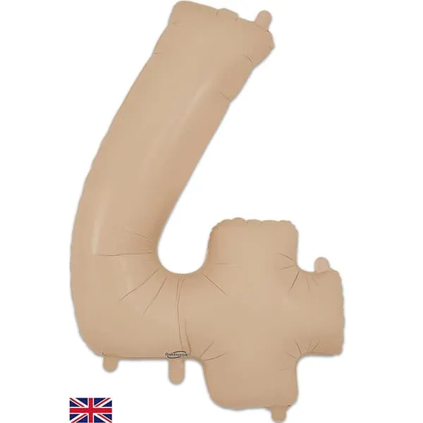 Nude 4 Large Shape Number Balloon