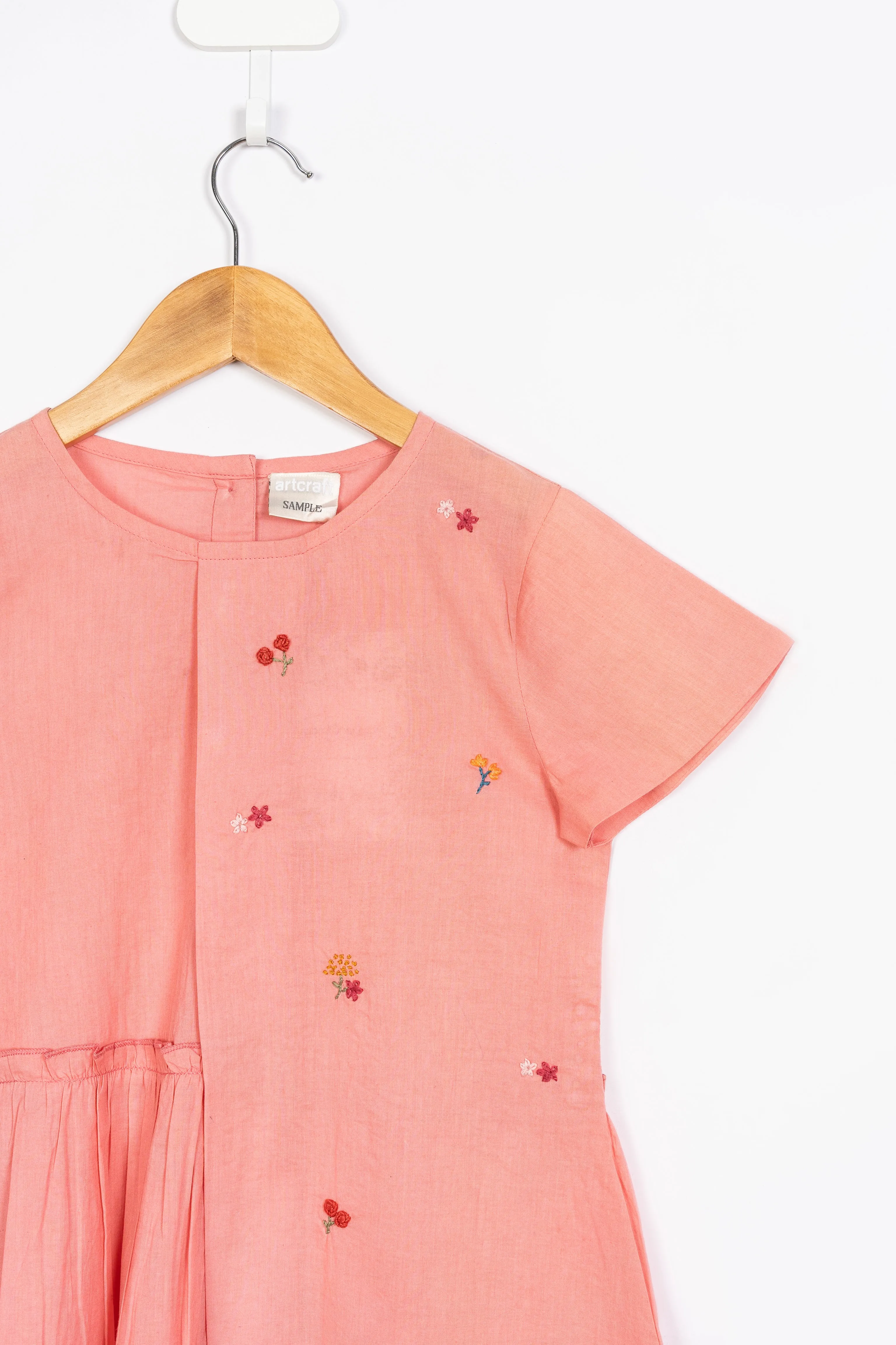 Pink Embroidery Detail Top