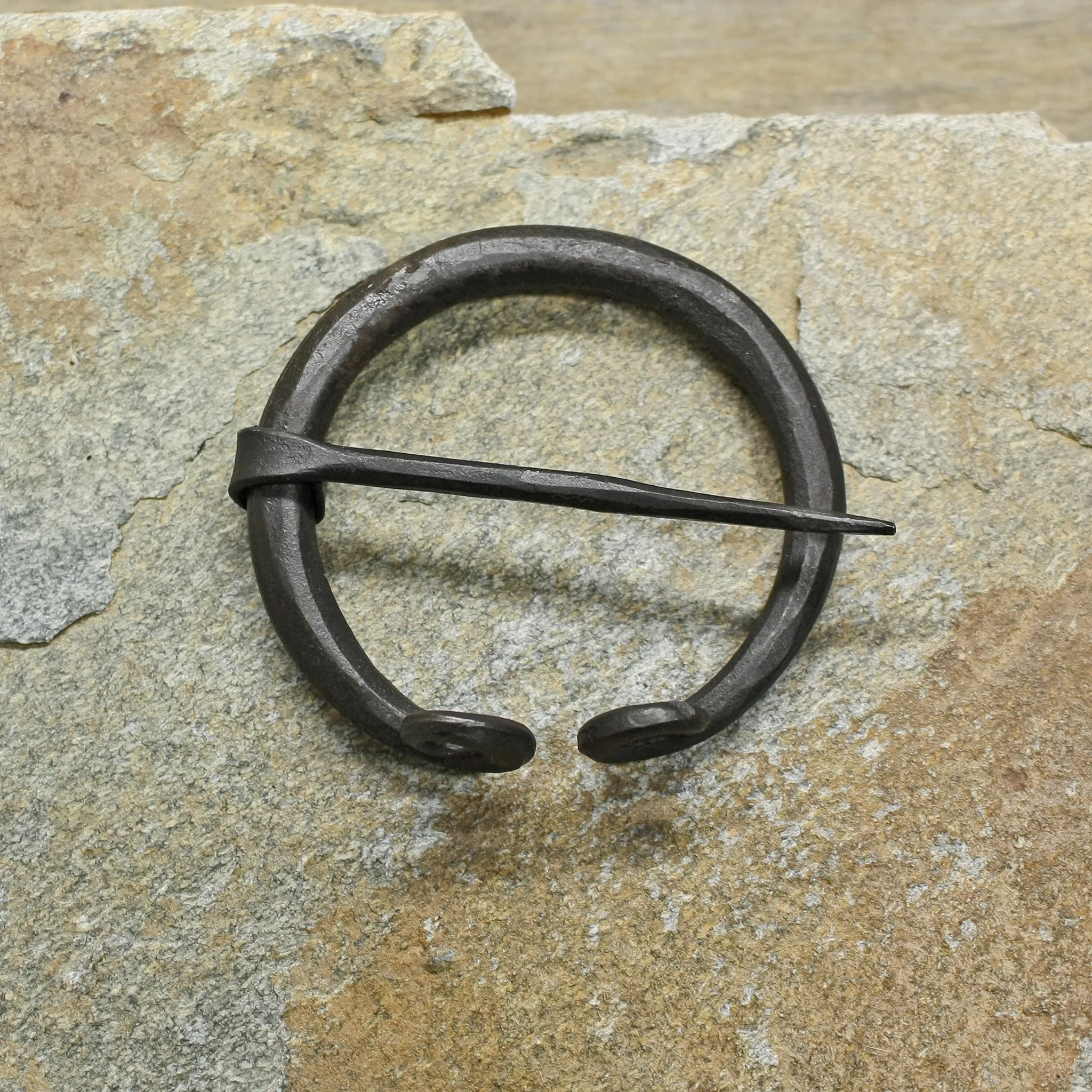 Plain Iron Penannular Brooch / Cloak Pin