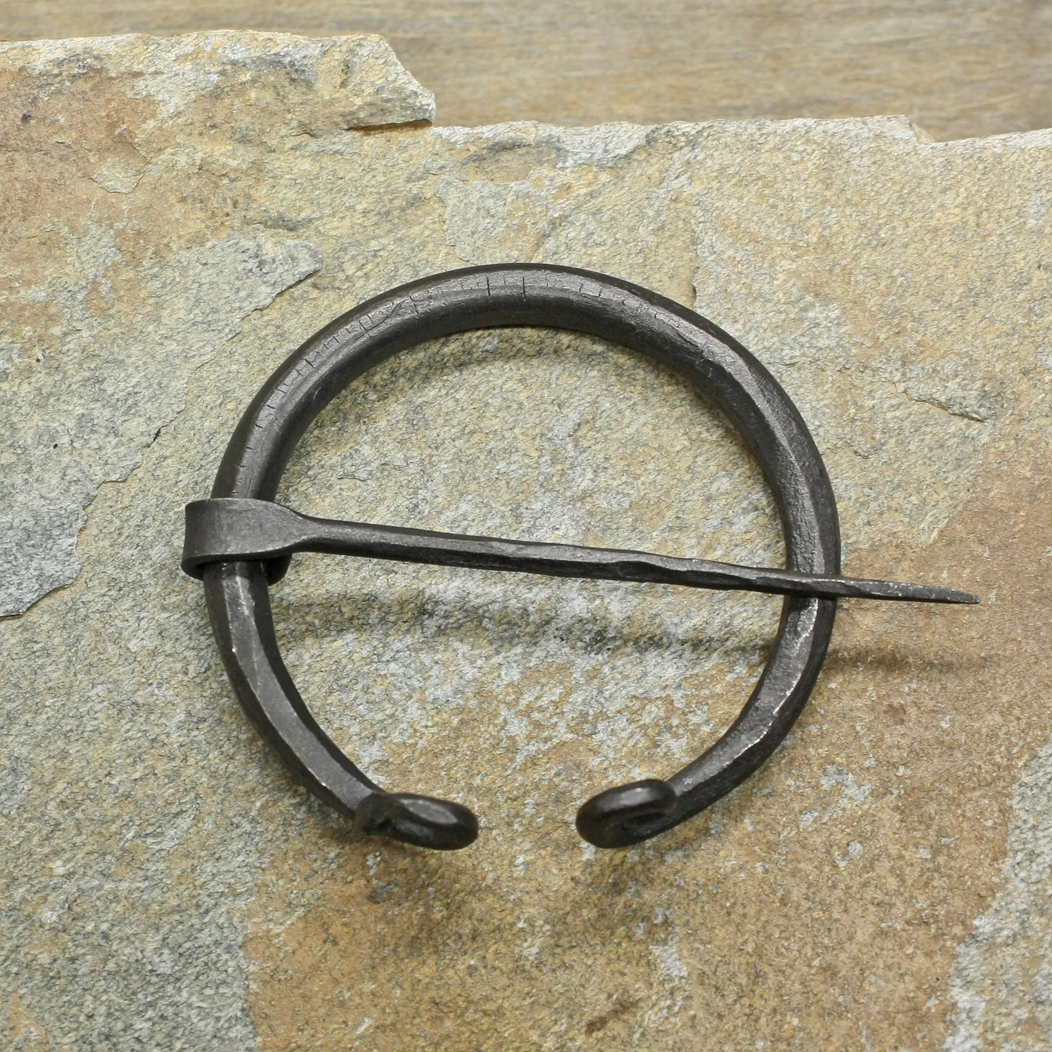 Plain Iron Penannular Brooch / Cloak Pin