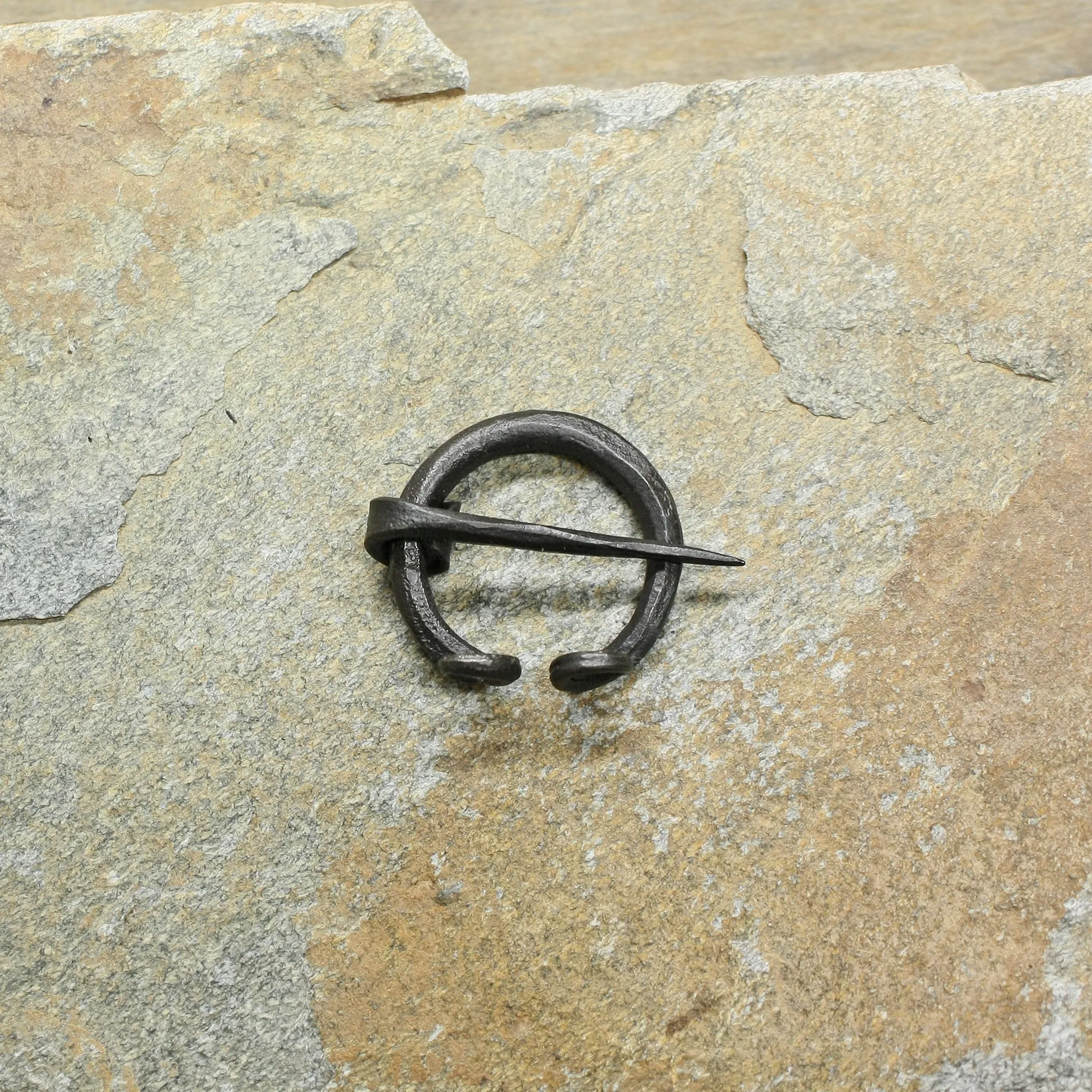 Plain Iron Penannular Brooch / Cloak Pin