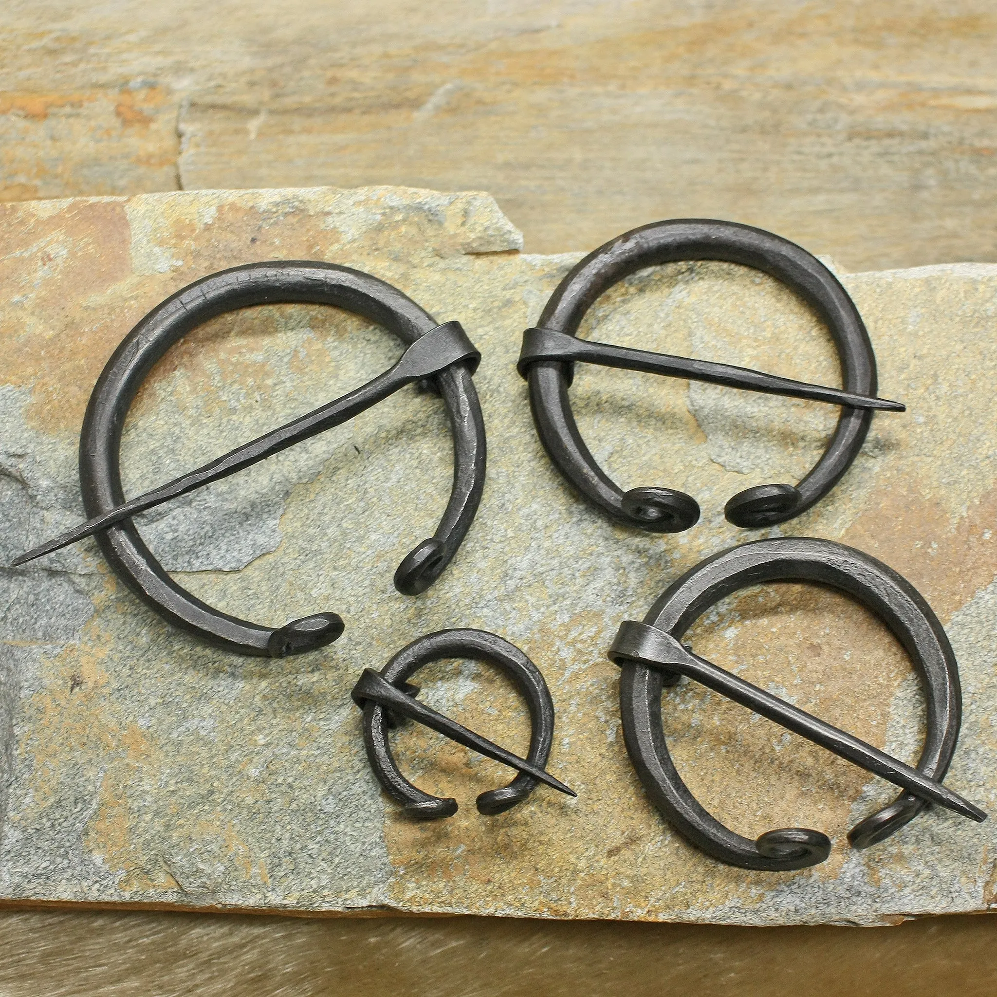 Plain Iron Penannular Brooch / Cloak Pin