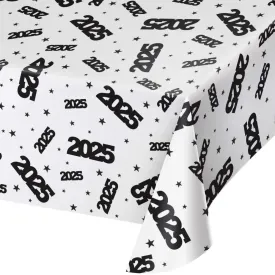 "2025" Clear Plastic Table Cover - All Over Print