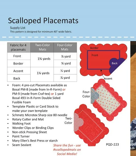 Scalloped Placemats