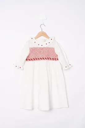 White Smocking Dress