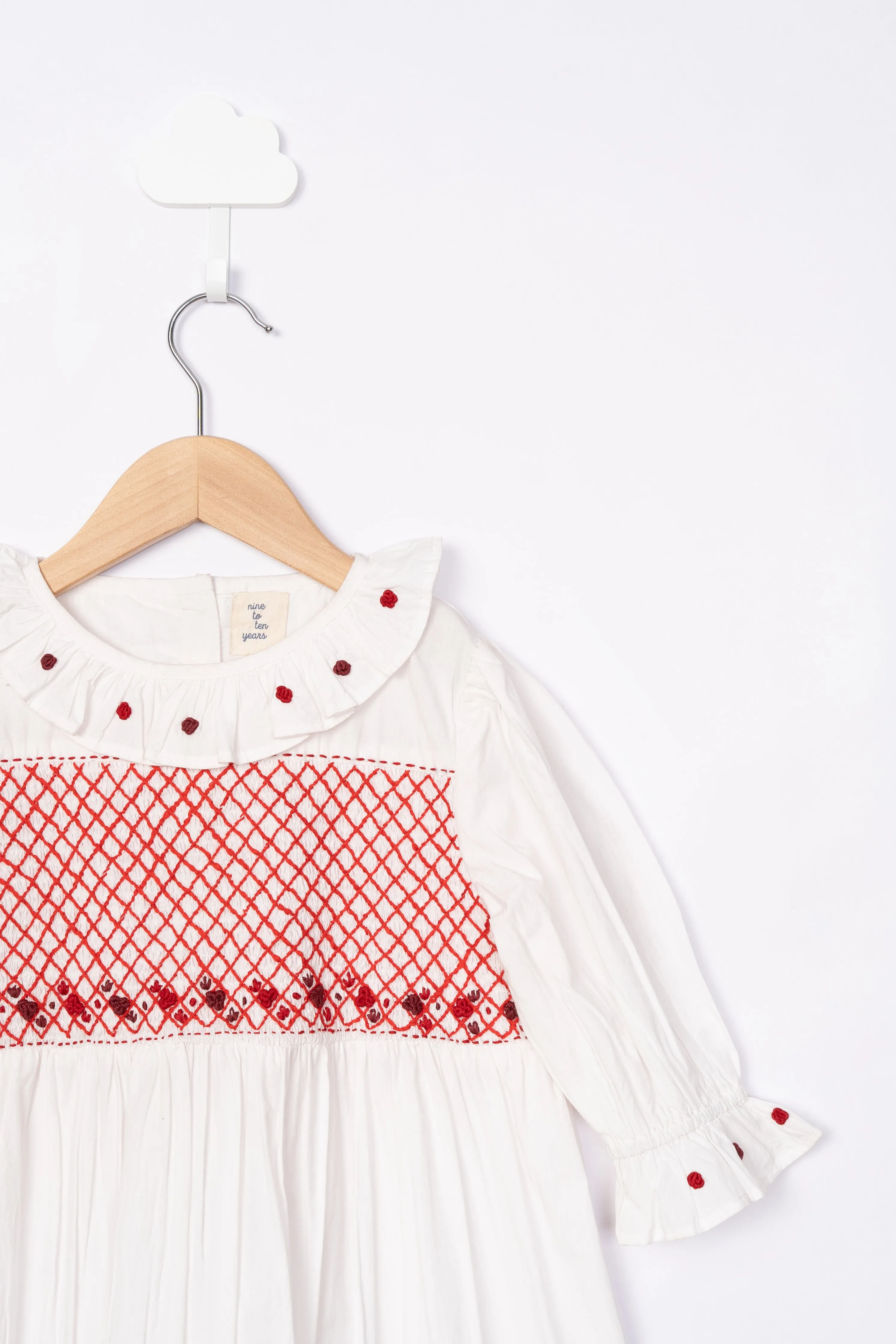 White Smocking Dress